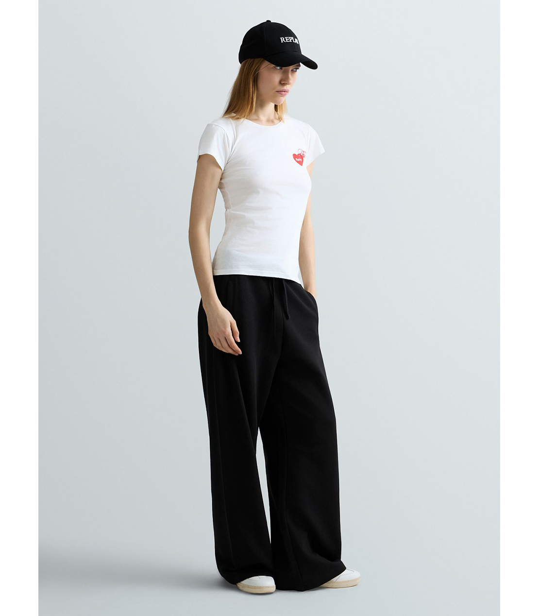 コットンジャージーハートプリントTシャツ 詳細画像 オフホワイト 4